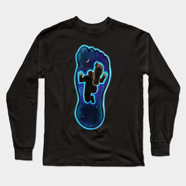 Bigfoot Sasquatch Long Sleeve T-Shirt by Artardishop